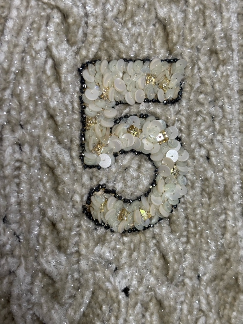 CHANEL 22FW Beige Cable Knit Vest with Pink Accent size French 40 - Picture 3 of 14